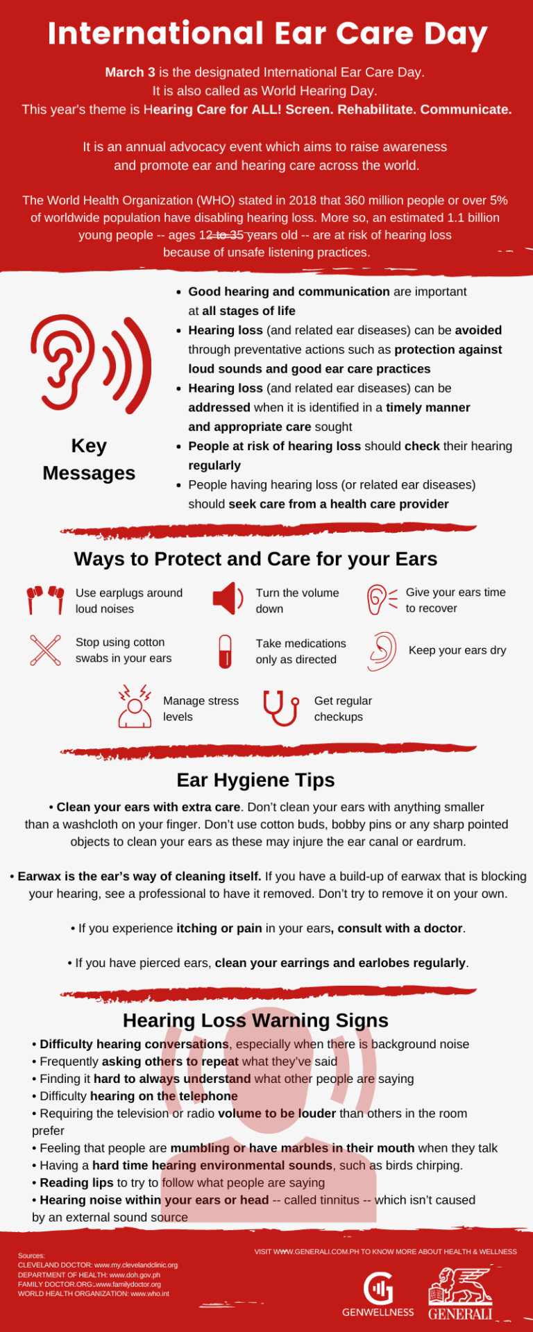 International Ear Care Day Generali Life Assurance Philippines, Inc.